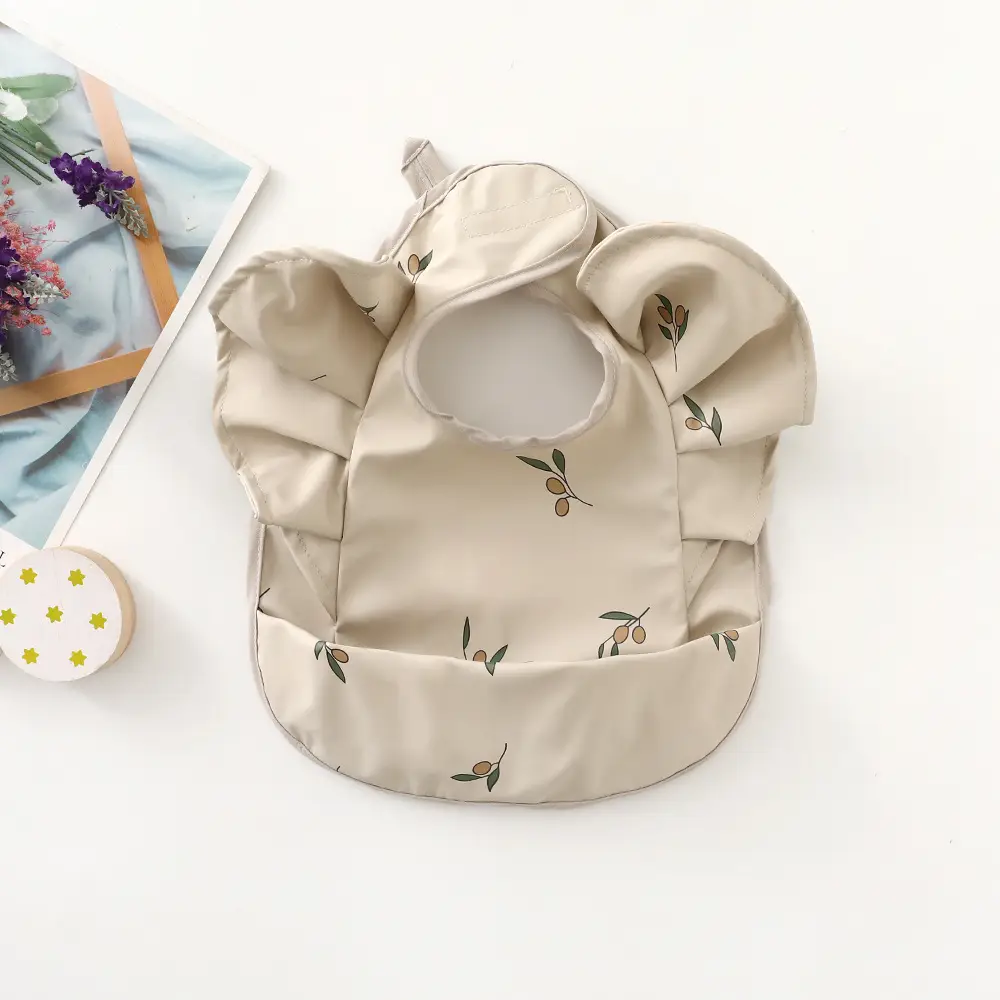 Denim Baby Food Bag with Angel Wings Embroidery - Image 31
