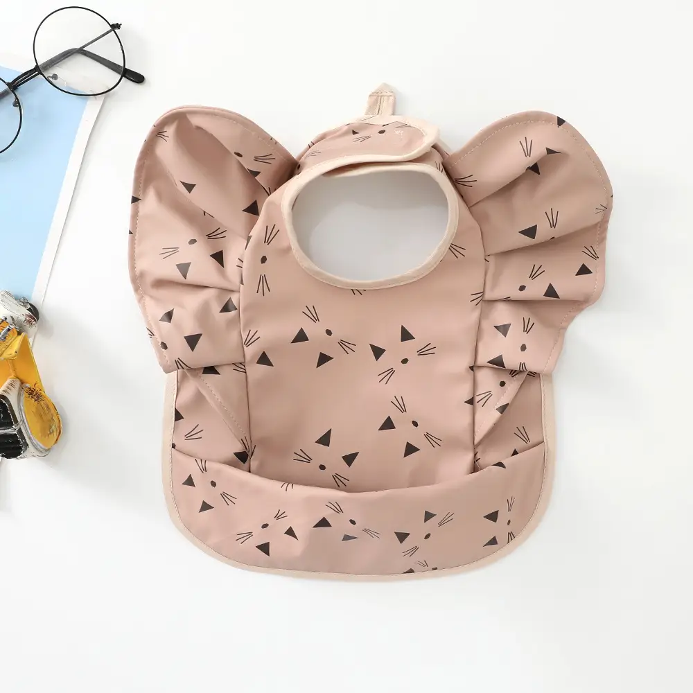 Denim Baby Food Bag with Angel Wings Embroidery - Image 33