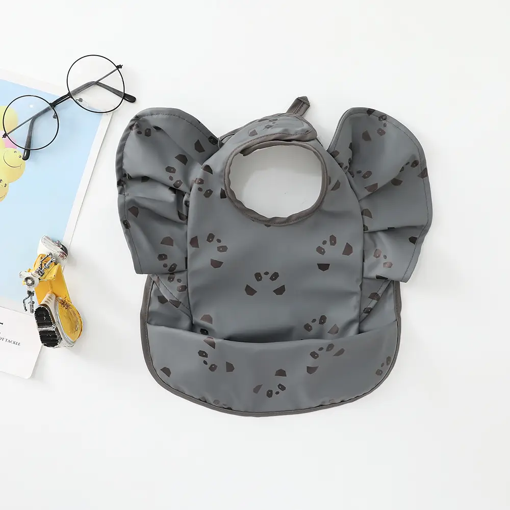 Denim Baby Food Bag with Angel Wings Embroidery - Image 38
