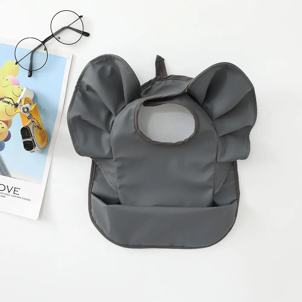 Denim Baby Food Bag with Angel Wings Embroidery - Image 41