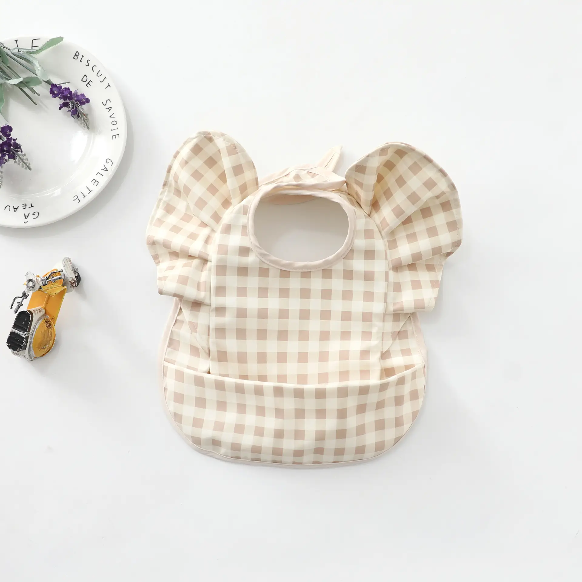 Denim Baby Food Bag with Angel Wings Embroidery - Image 47