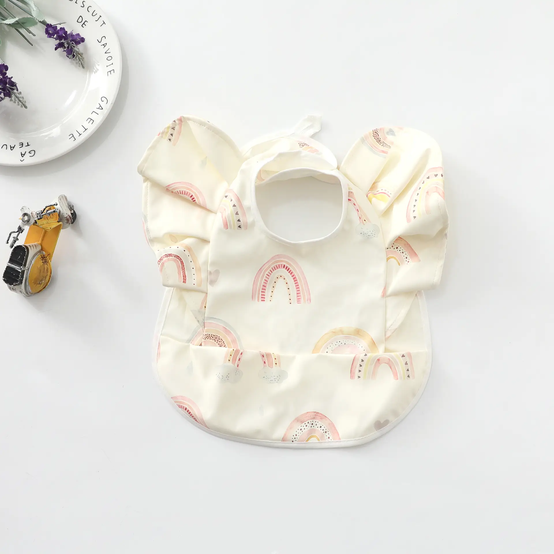 Denim Baby Food Bag with Angel Wings Embroidery - Image 49