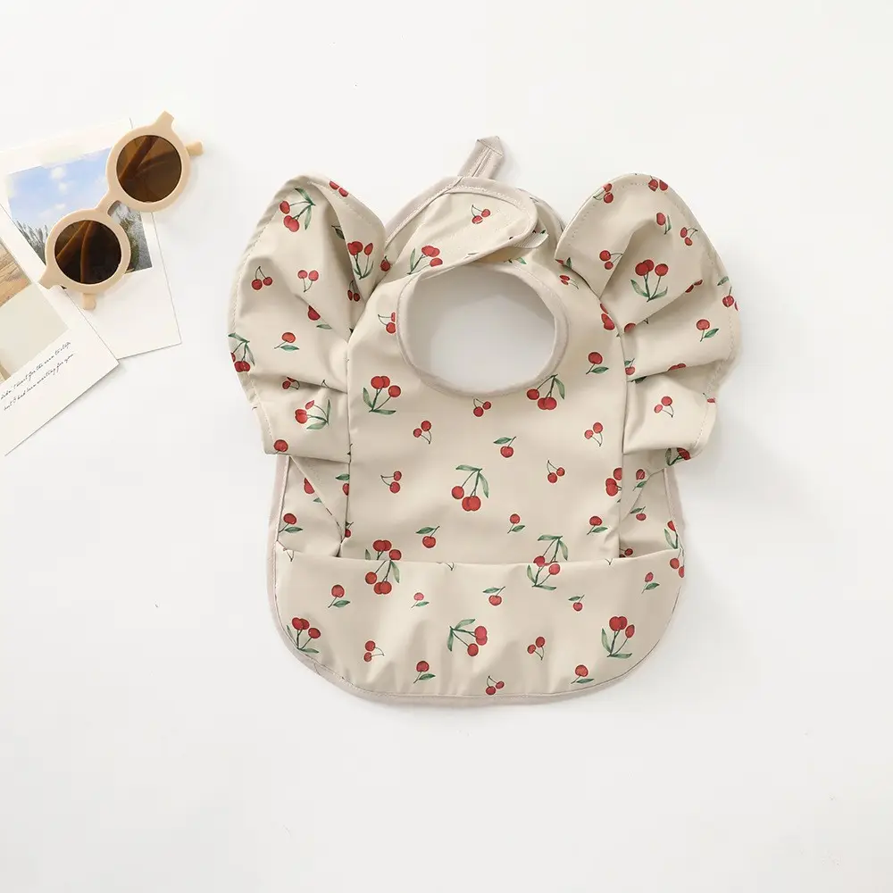 Denim Baby Food Bag with Angel Wings Embroidery - Image 54