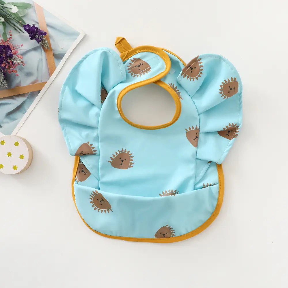 Denim Baby Food Bag with Angel Wings Embroidery - Image 55