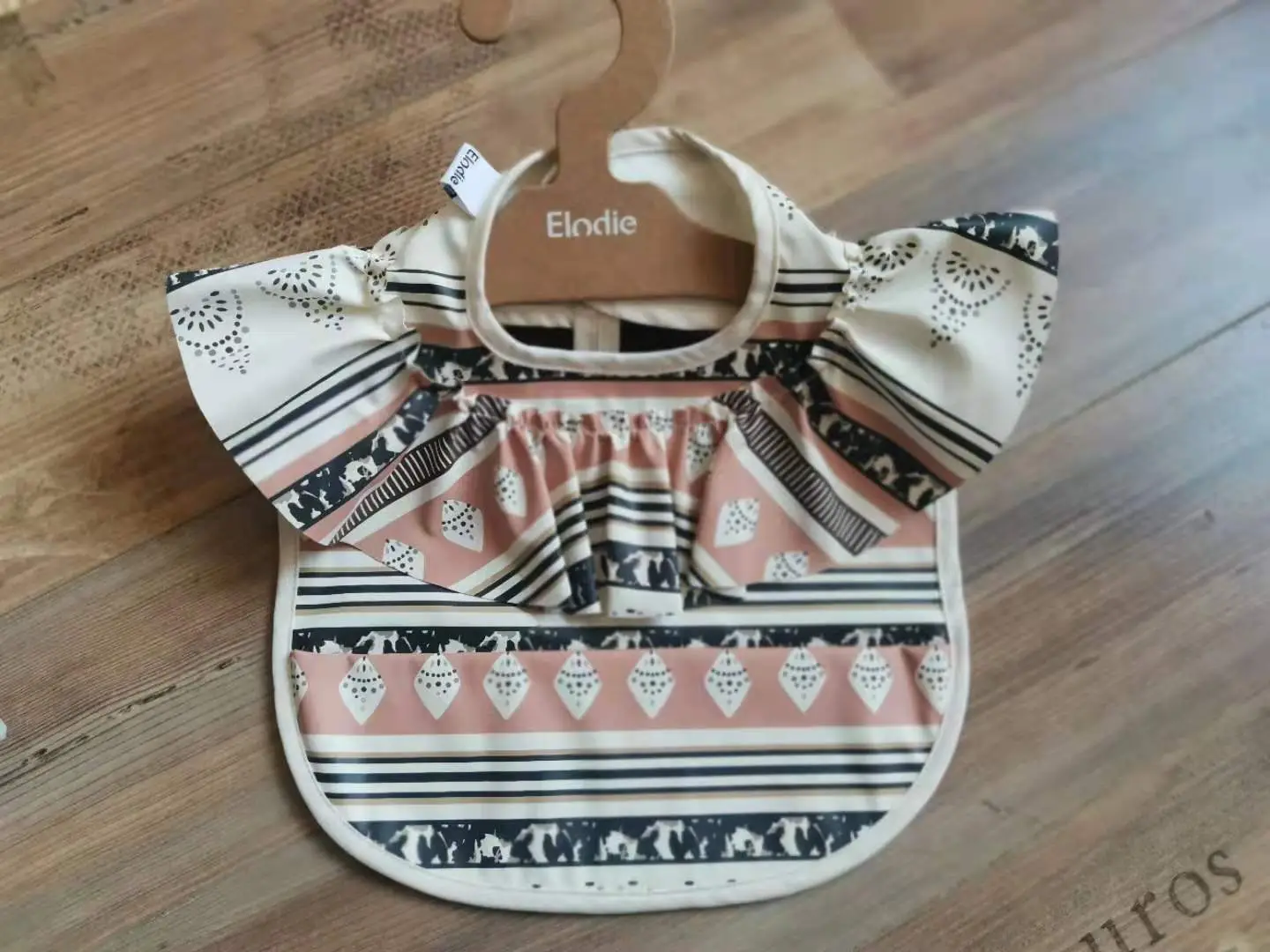 Denim Baby Food Bag with Angel Wings Embroidery - Image 65