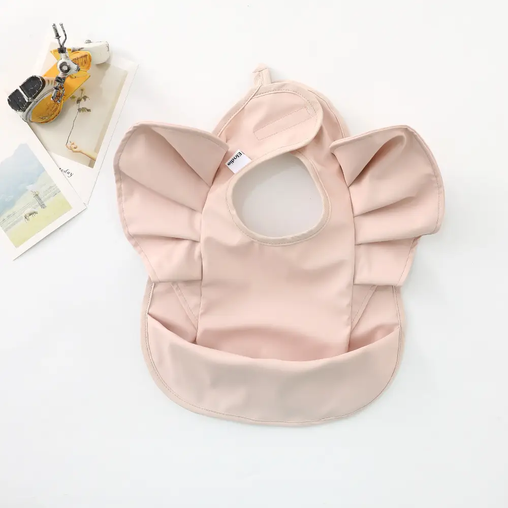 Denim Baby Food Bag with Angel Wings Embroidery - Image 7