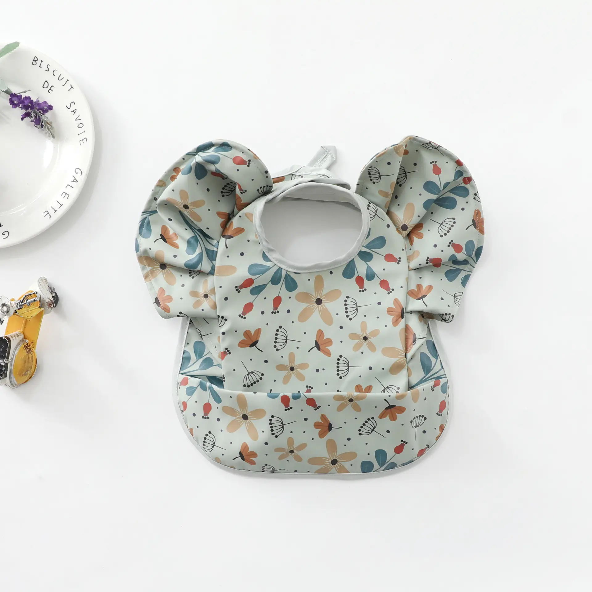 Denim Baby Food Bag with Angel Wings Embroidery - Image 73