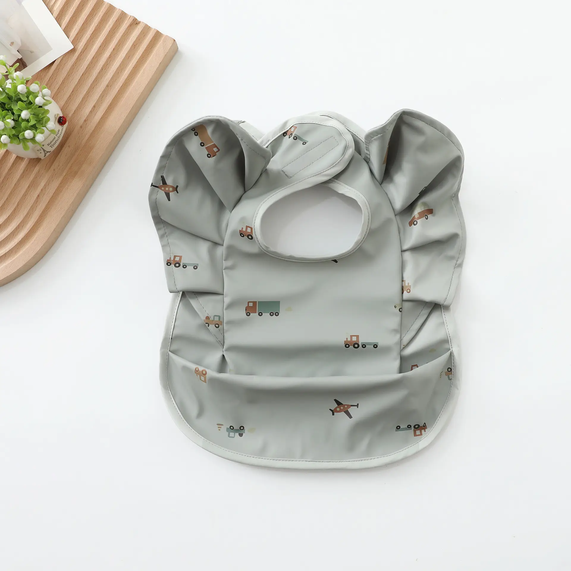Denim Baby Food Bag with Angel Wings Embroidery - Image 77
