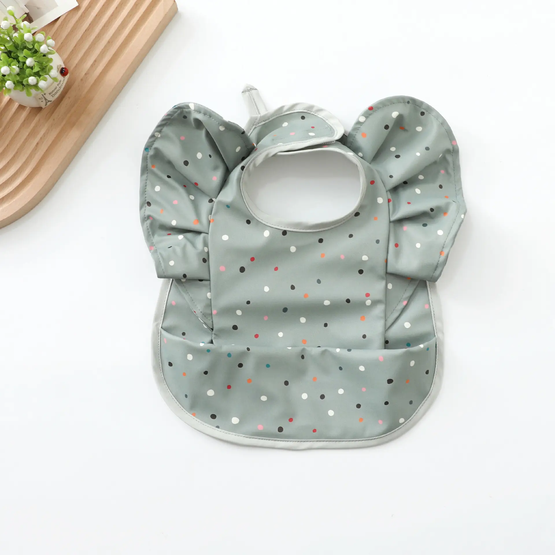 Denim Baby Food Bag with Angel Wings Embroidery - Image 79