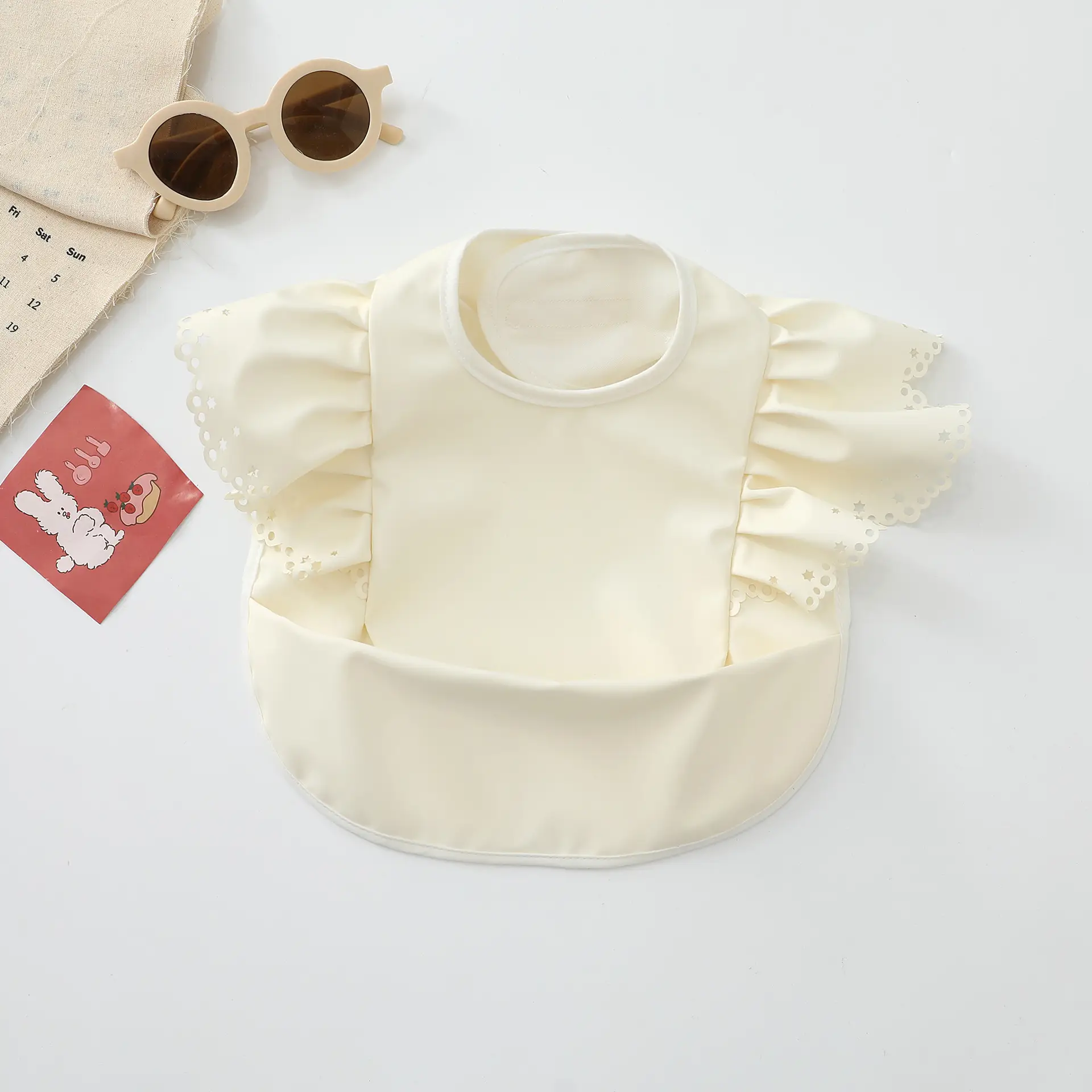 Denim Baby Food Bag with Angel Wings Embroidery - Image 83
