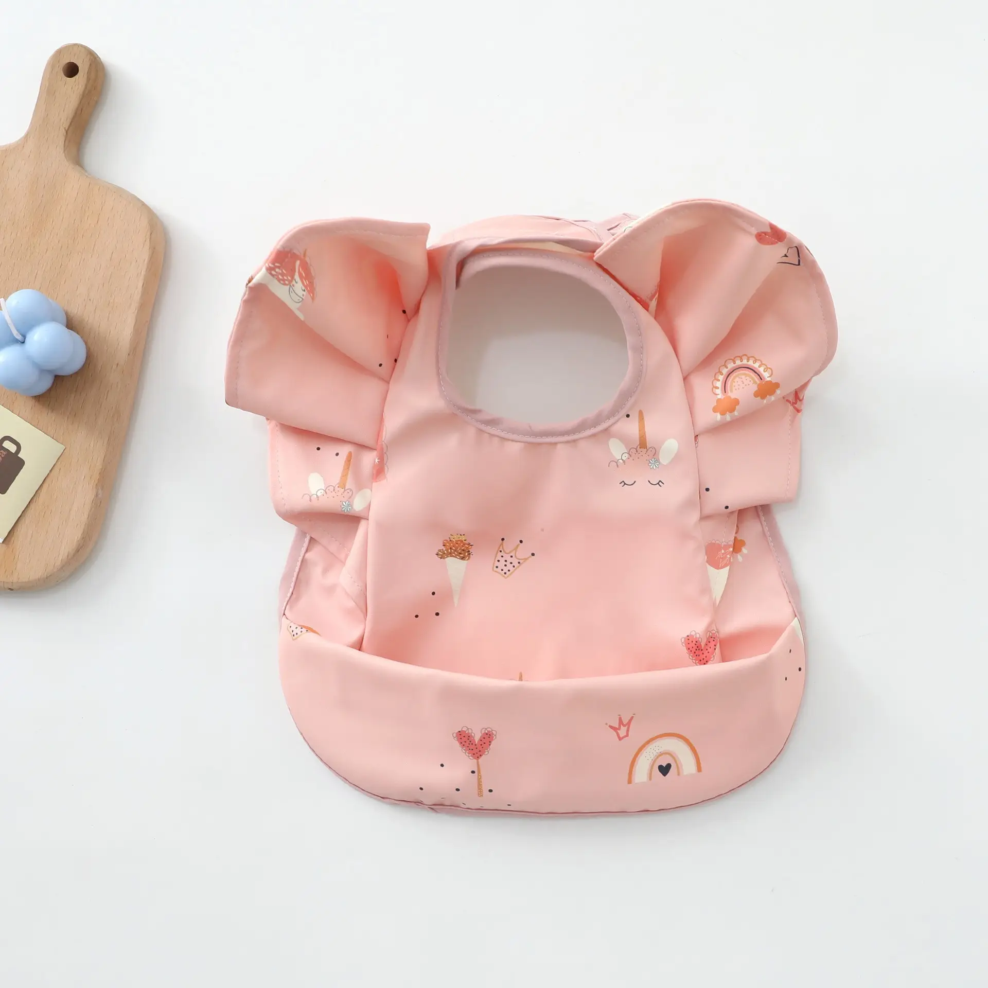 Denim Baby Food Bag with Angel Wings Embroidery - Image 84