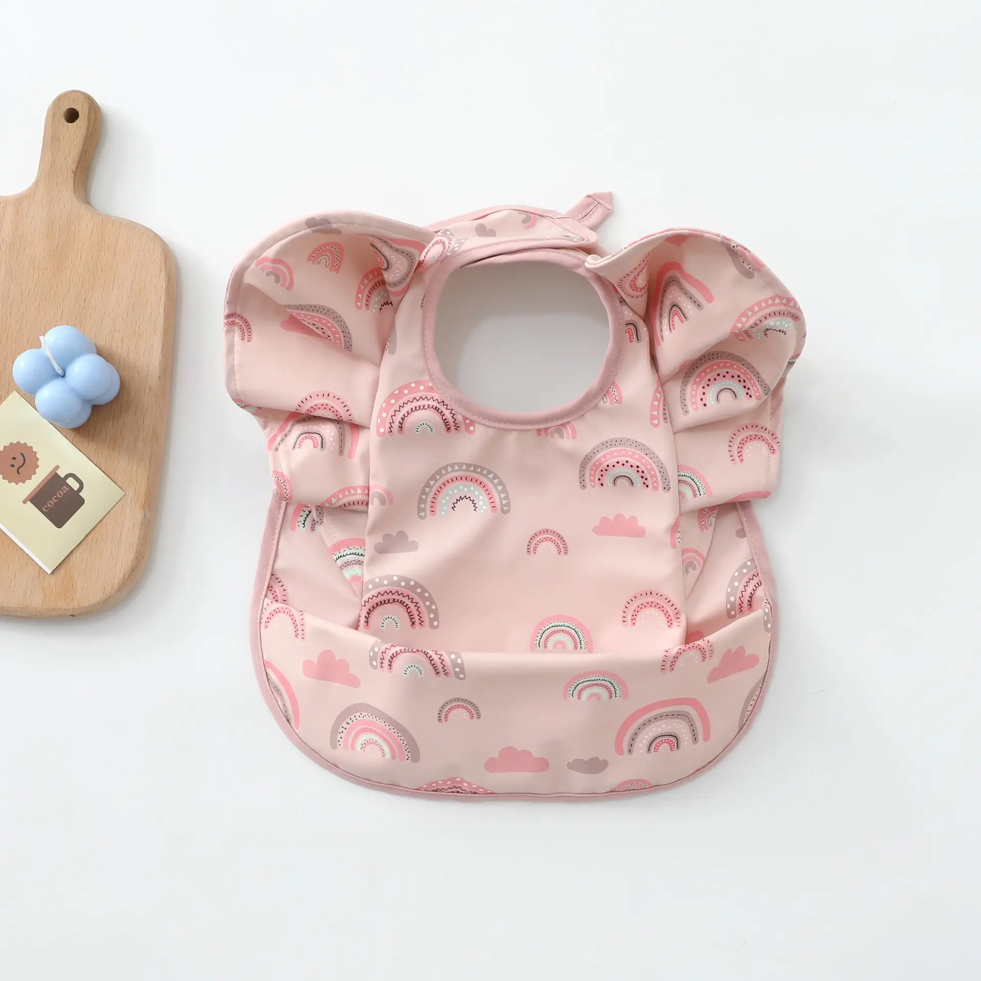 Denim Baby Food Bag with Angel Wings Embroidery - Image 85