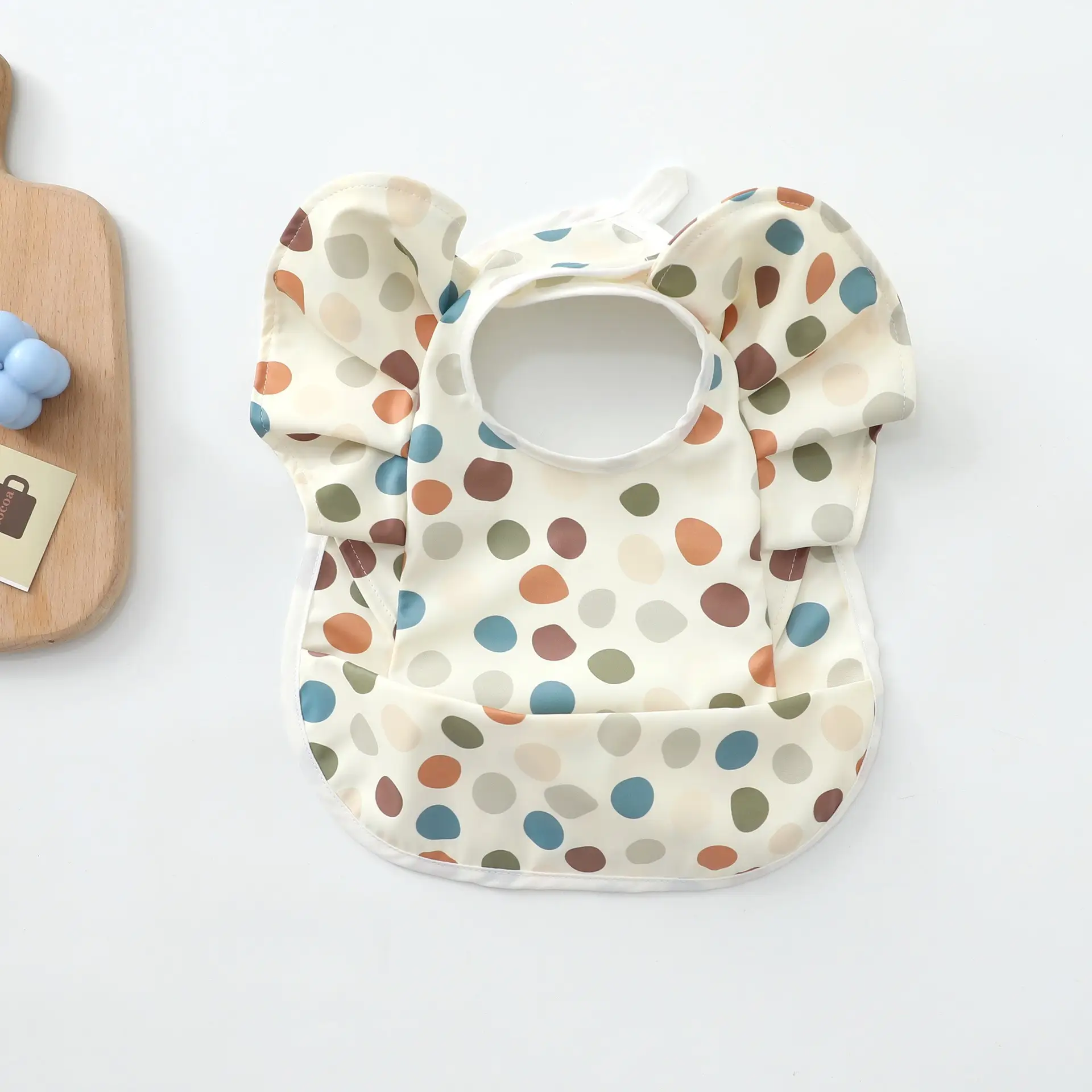 Denim Baby Food Bag with Angel Wings Embroidery - Image 87