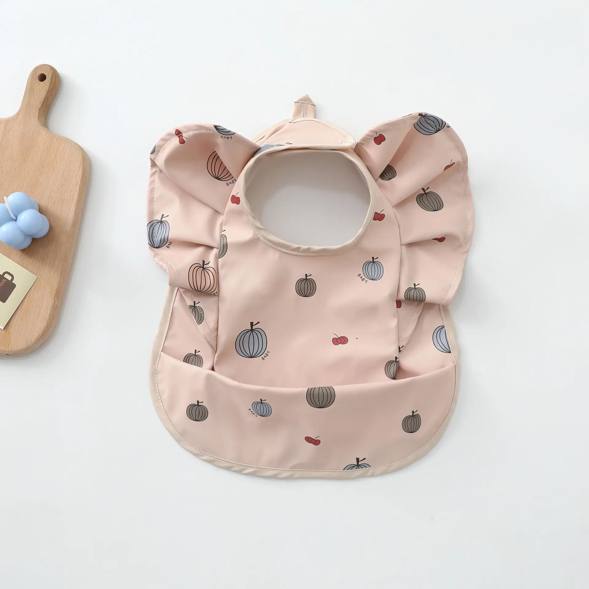 Denim Baby Food Bag with Angel Wings Embroidery - Image 89