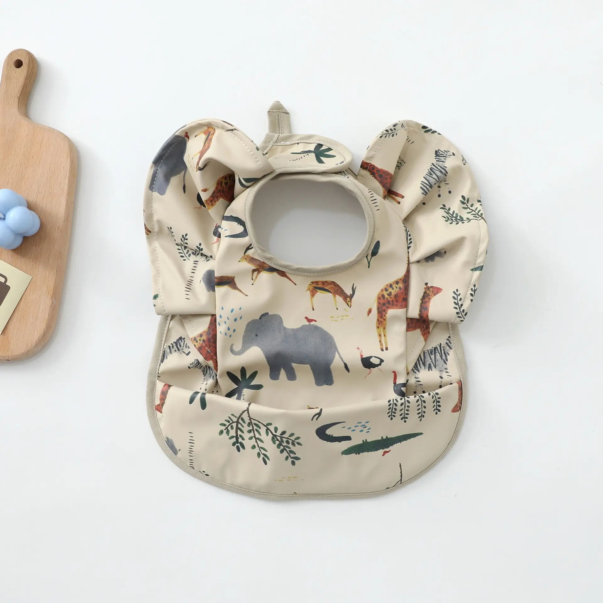 Denim Baby Food Bag with Angel Wings Embroidery - Image 90