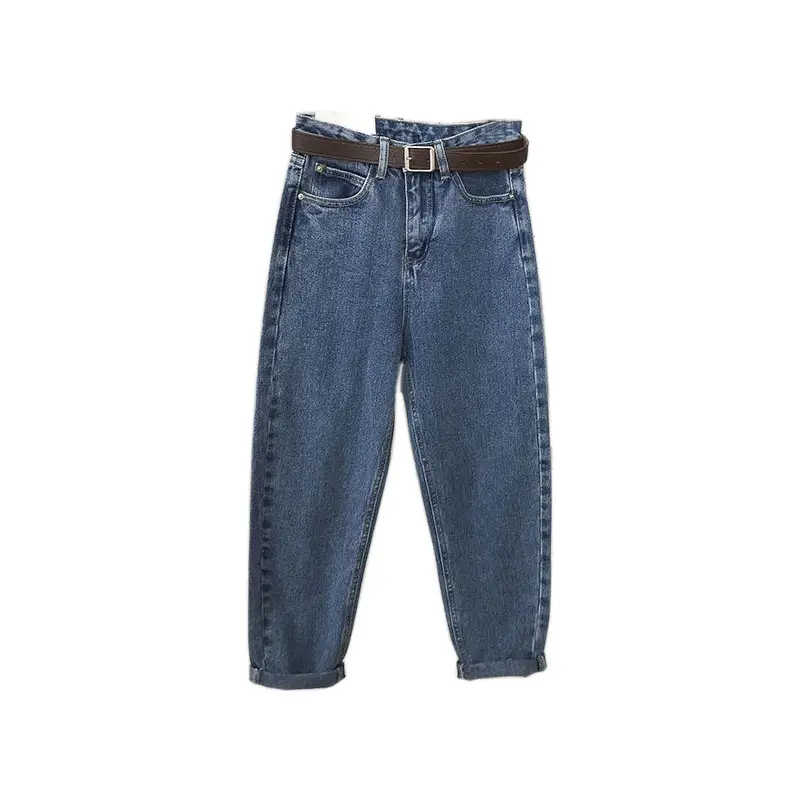 Women Korean Style Slim Waist Cropped Jeans for Women - Image 9