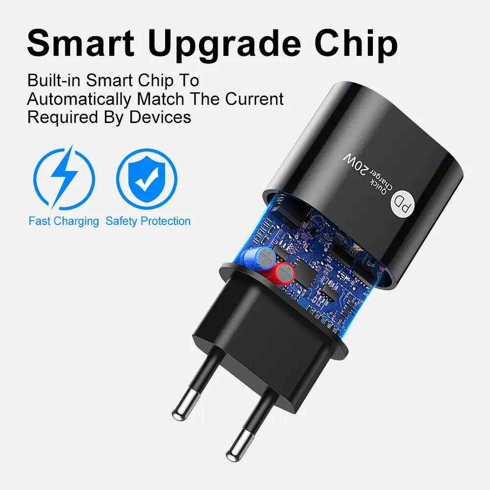 20WPD Fast Charging Travel Charger for Mobile Phone - Image 5