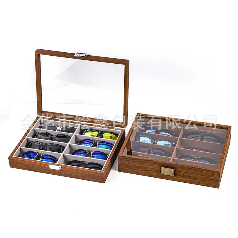 Multi-Compartment Sunglasses Storage Box for Men - Image 27