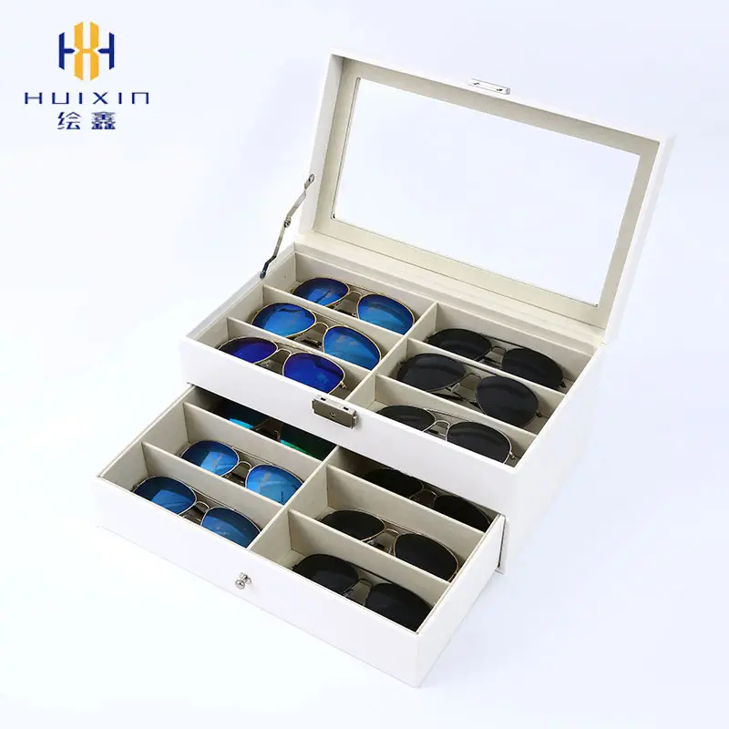 Multi-Compartment Sunglasses Storage Box for Men - Image 12
