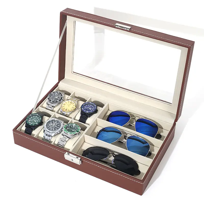 Multi-Compartment Sunglasses Storage Box for Men - Image 15