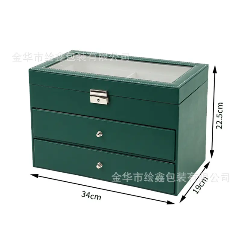 Multi-Compartment Sunglasses Storage Box for Men - Image 2