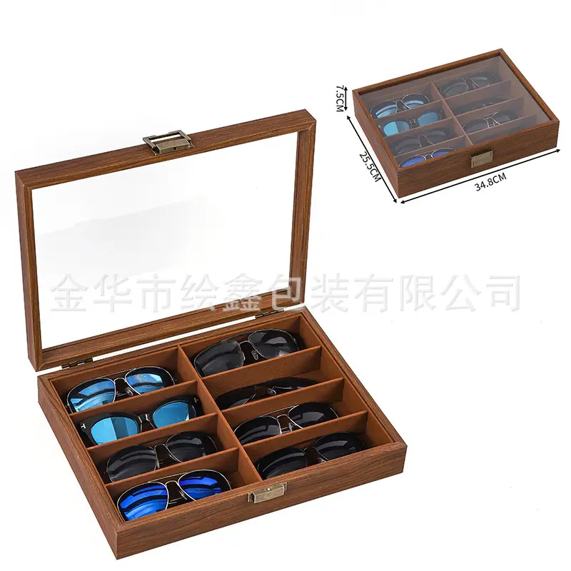 Multi-Compartment Sunglasses Storage Box for Men - Image 22