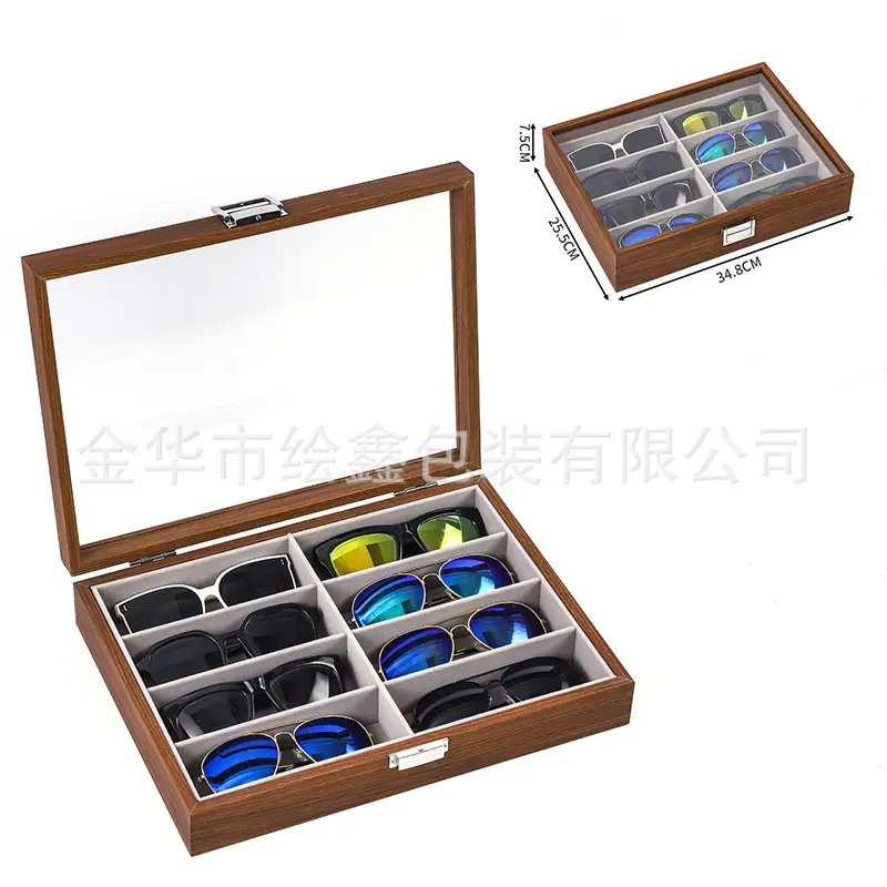 Multi-Compartment Sunglasses Storage Box for Men - Image 23