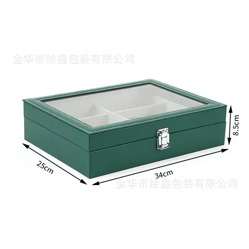 Multi-Compartment Sunglasses Storage Box for Men - Image 5