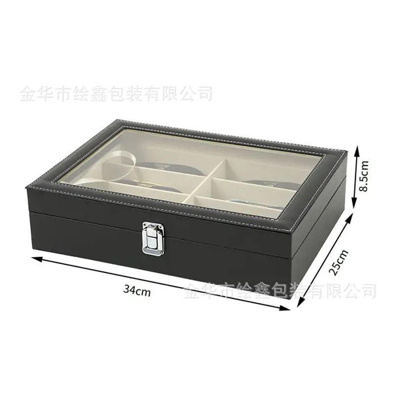 Multi-Compartment Sunglasses Storage Box for Men - Image 6