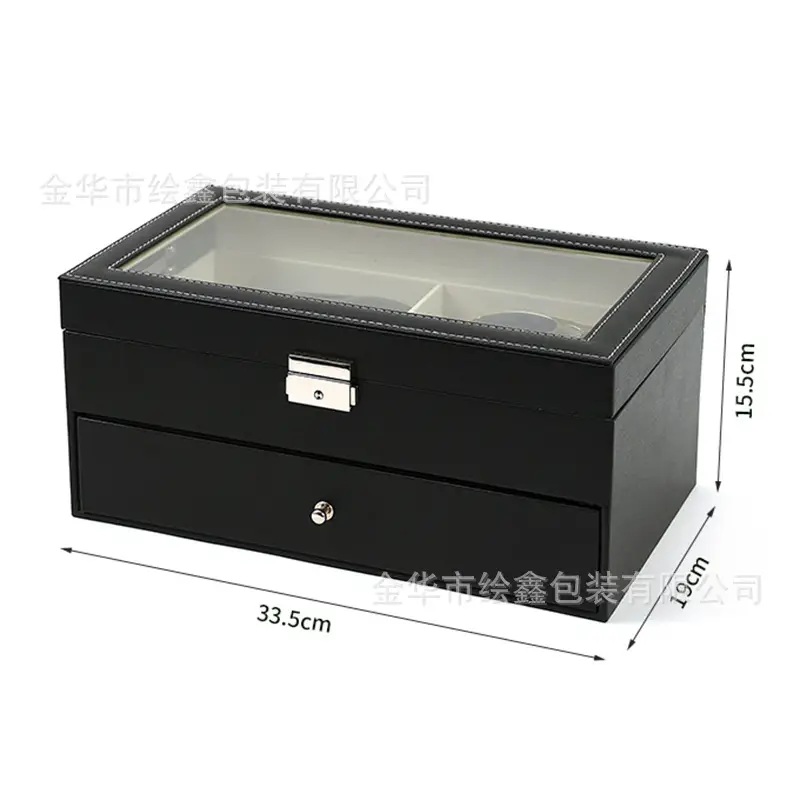 Multi-Compartment Sunglasses Storage Box for Men - Image 7