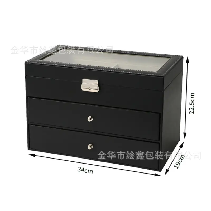 Multi-Compartment Sunglasses Storage Box for Men - Image 8