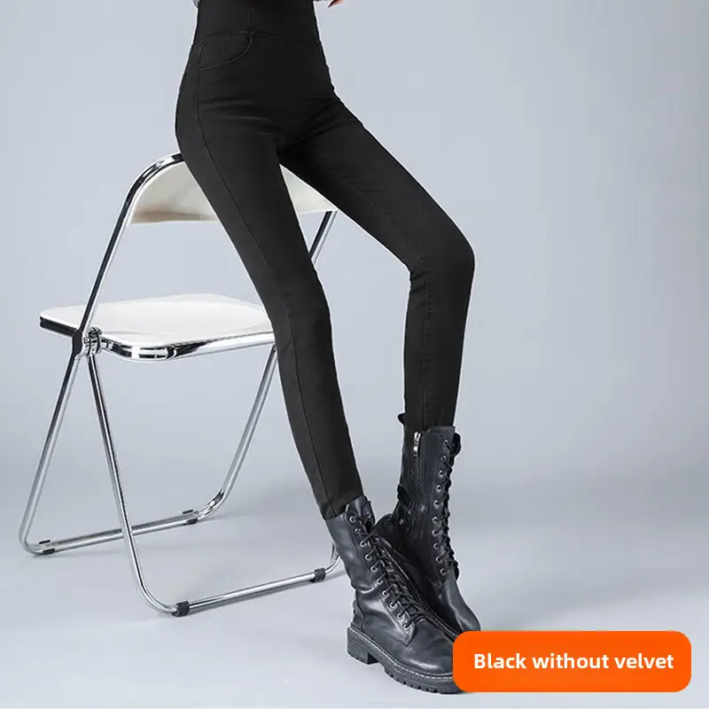 Warm Fleece-Lined Women's Jeans Plus Size - Image 21