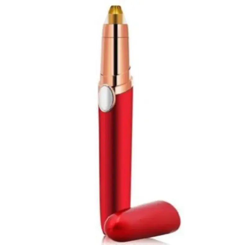 Electric Eyebrow Trimmer for Women Rose Gold Black - Image 2