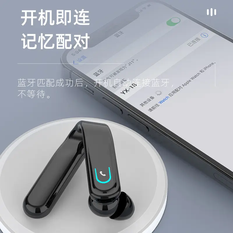 YX18 Bluetooth Headset White Long Battery - Image 8