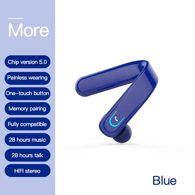 YX18 Bluetooth Headset White Long Battery - Image 5