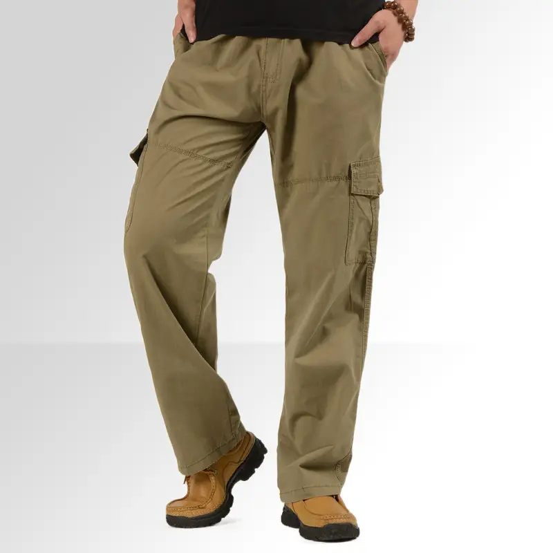 Men's Fleece-Lined Tooling Pants Large Grey - Image 3