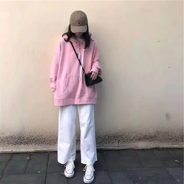 Women Pink Hooded Sweatshirt 2025 New Model — feature 16