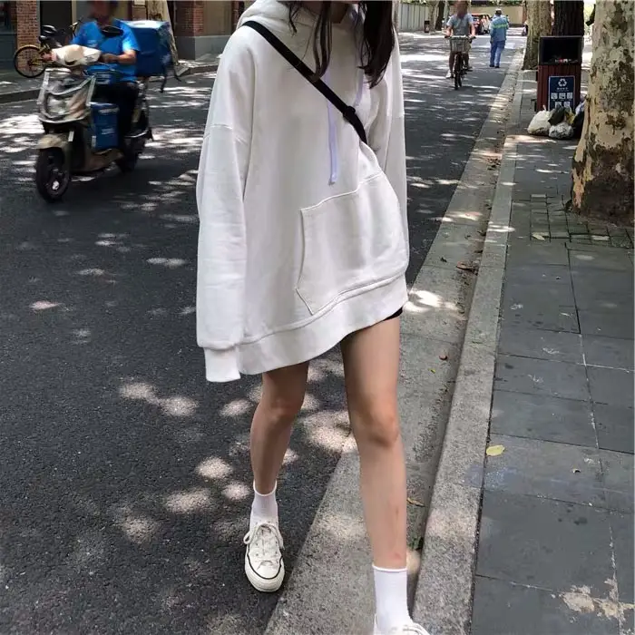 Women Pink Hooded Sweatshirt 2025 New Model — feature 4
