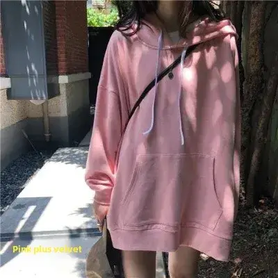 Women Pink Hooded Sweatshirt 2025 New Model - Image 20