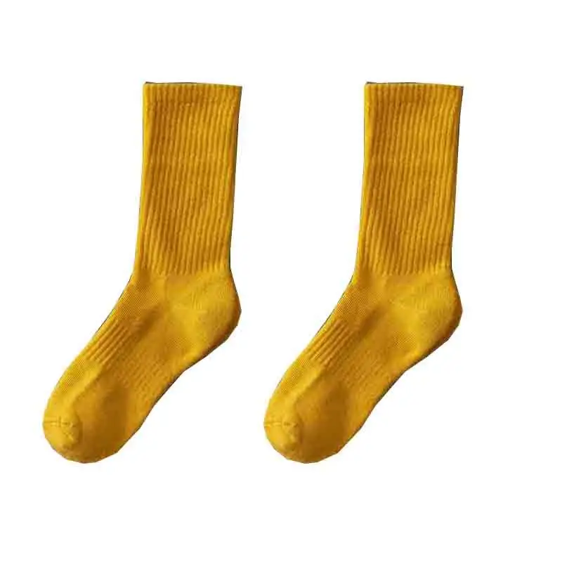 Colorful Towel Socks Men's Terry Mid-Calf Socks Thickeneded Pure Colorful Sports Stockings Ball Winter Towel Bottom Basketball Socks