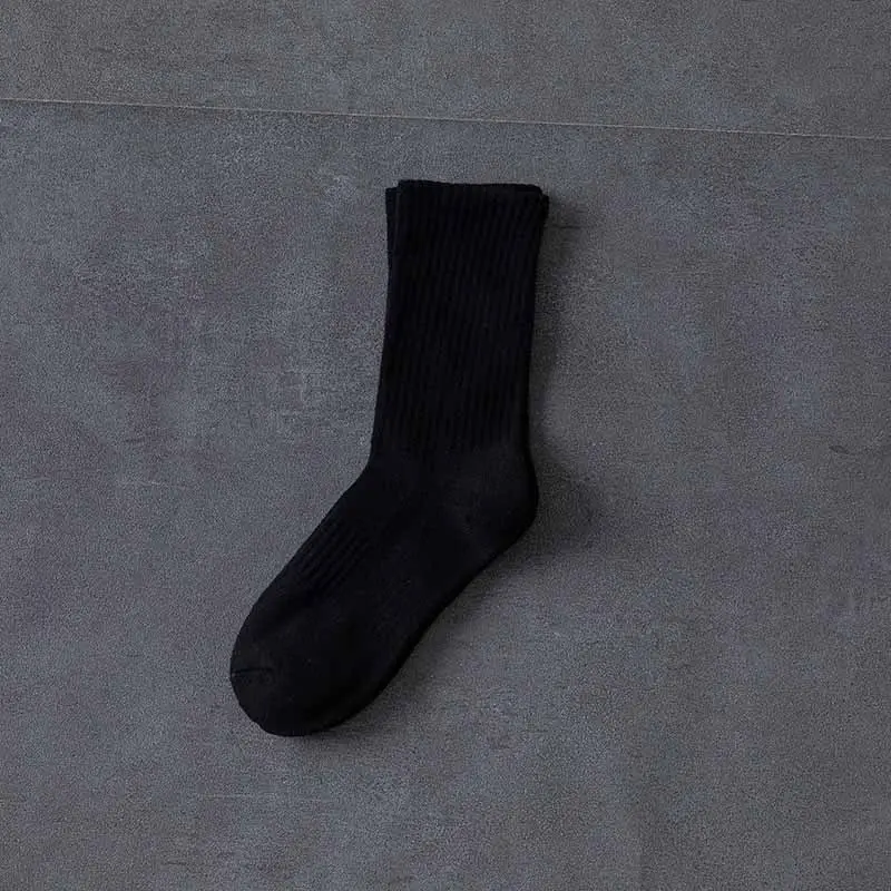Colorful Towel Socks Men's Terry Mid-Calf Socks Thickeneded Pure Colorful Sports Stockings Ball Winter Towel Bottom Basketball Socks