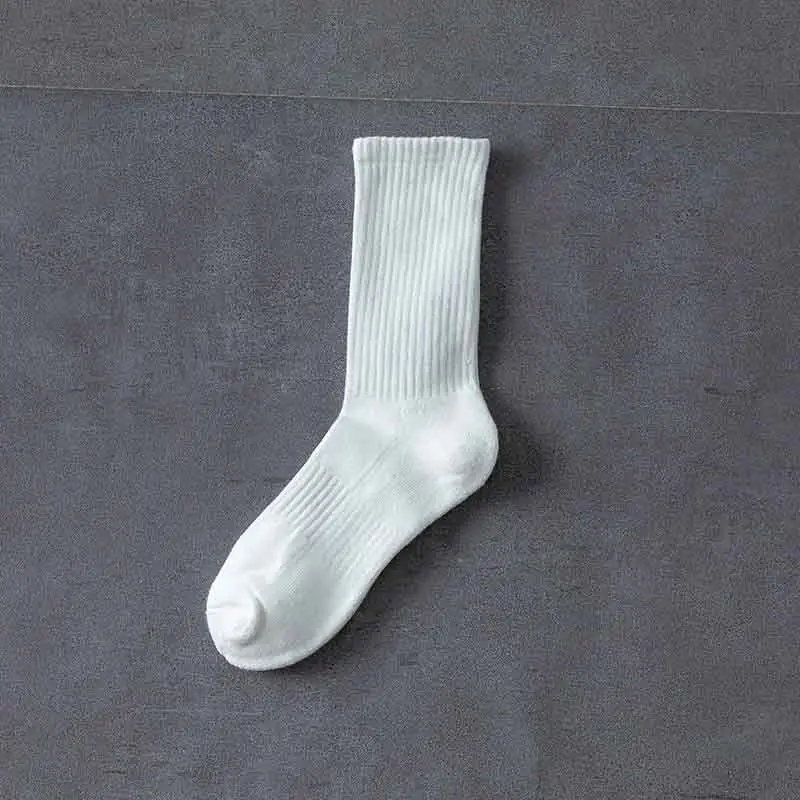 Colorful Towel Socks Men's Terry Mid-Calf Socks Thickeneded Pure Colorful Sports Stockings Ball Winter Towel Bottom Basketball Socks