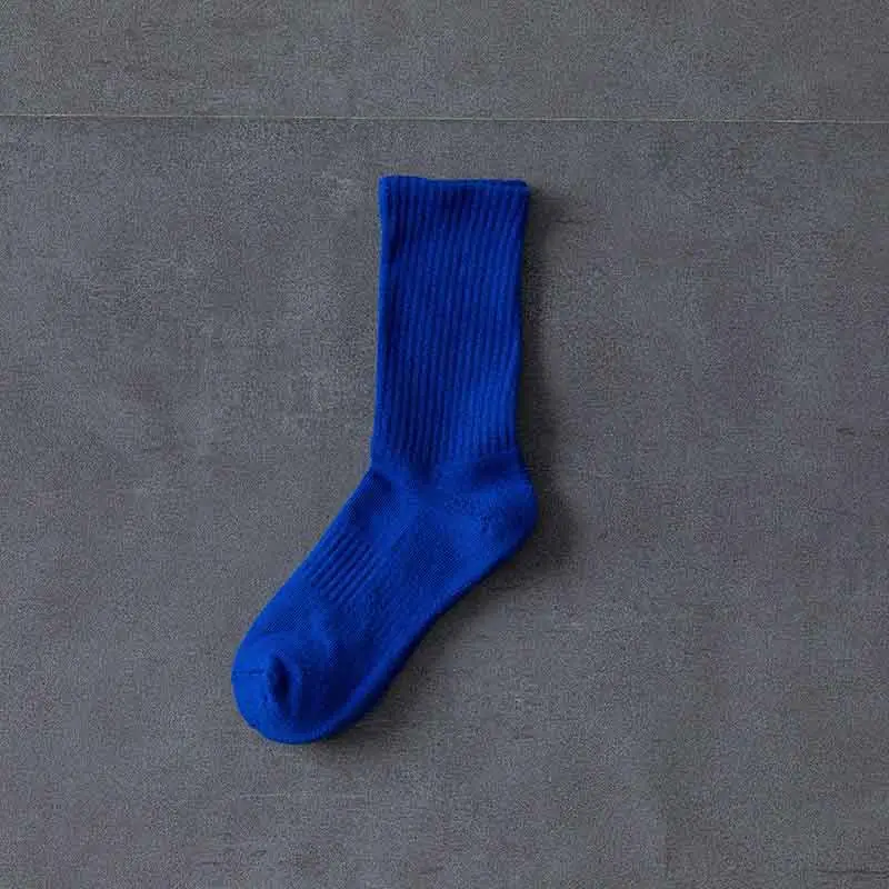 Colorful Towel Socks Men's Terry Mid-Calf Socks Thickeneded Pure Colorful Sports Stockings Ball Winter Towel Bottom Basketball Socks