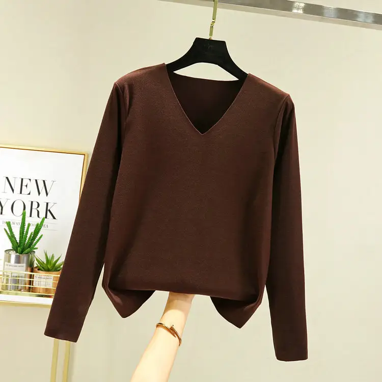 Women Velvet V-Neck Long Sleeve Jacket Navy Blue - Image 7