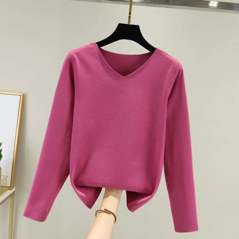 Women Velvet V-Neck Long Sleeve Jacket Navy Blue - Image 8
