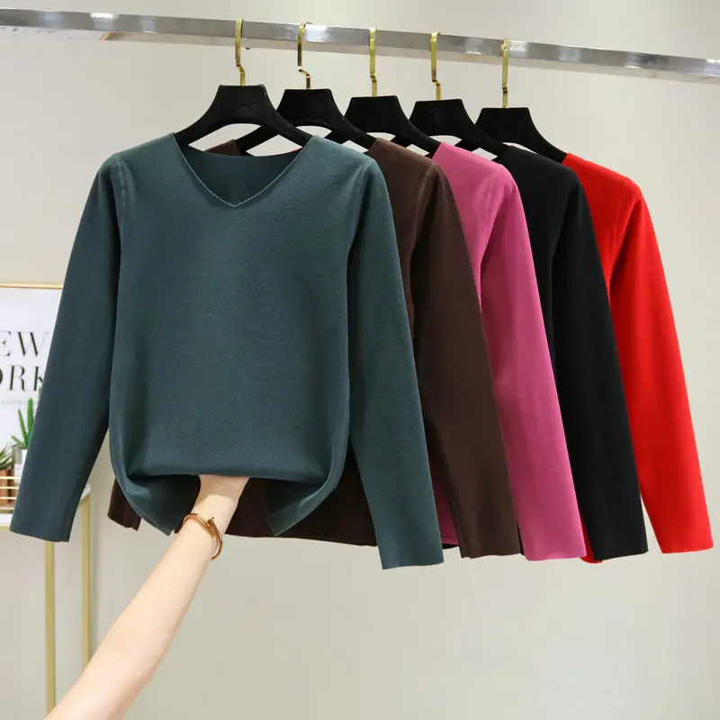 Women Velvet V-Neck Long Sleeve Jacket Navy Blue - Image 9