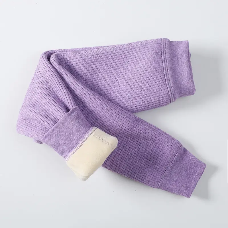 Girls' 3D Fleece Leggings Winter Warmth No Excess
