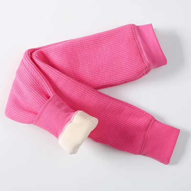 Girls' 3D Fleece Leggings Winter Warmth No Excess