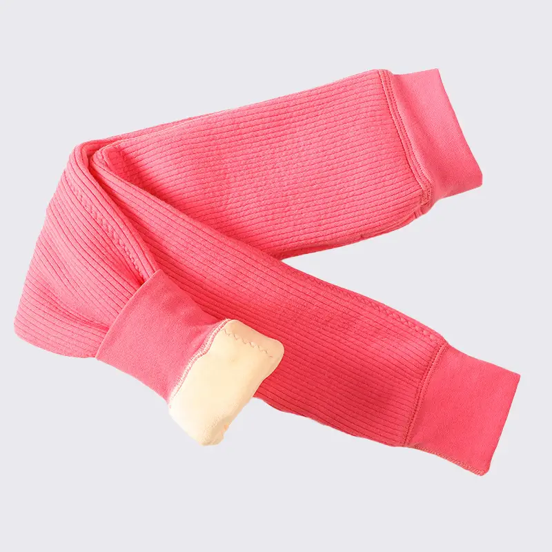 Girls' 3D Fleece Leggings Winter Warmth No Excess