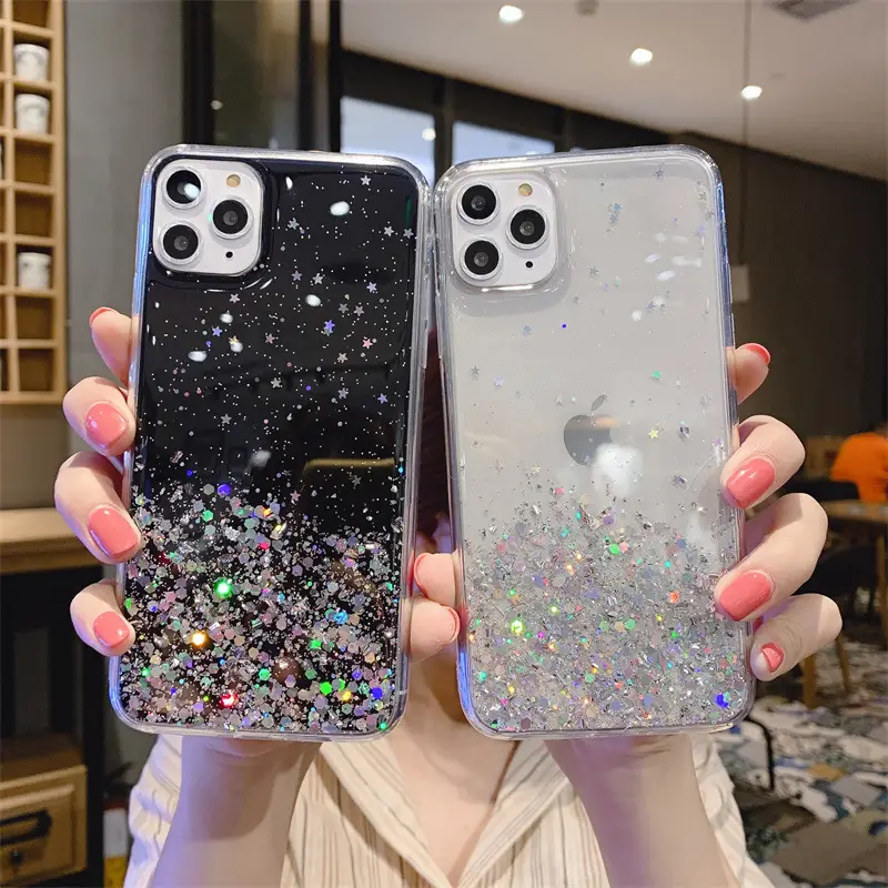 Pink Glitter Drop X30 Y20 Soft Phone Cover - Image 22
